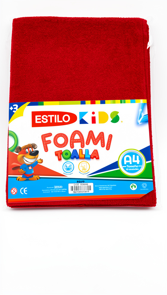 FOMIX TOALLA A4 ROJO