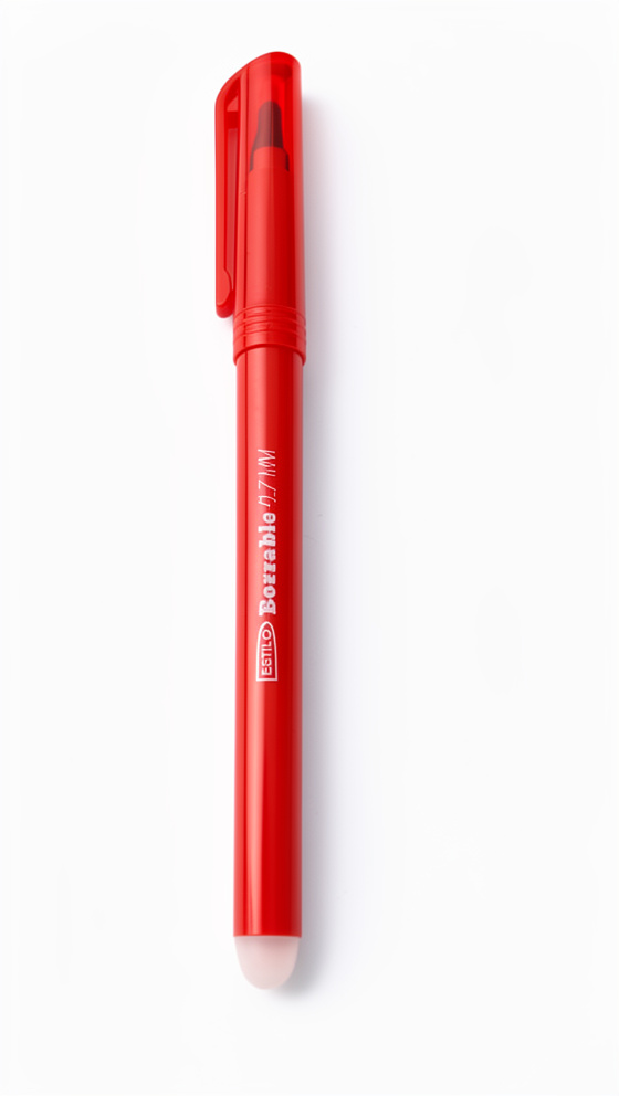 BOLIGRAFO BORRABLE ESTILO 0.7MM ROJO