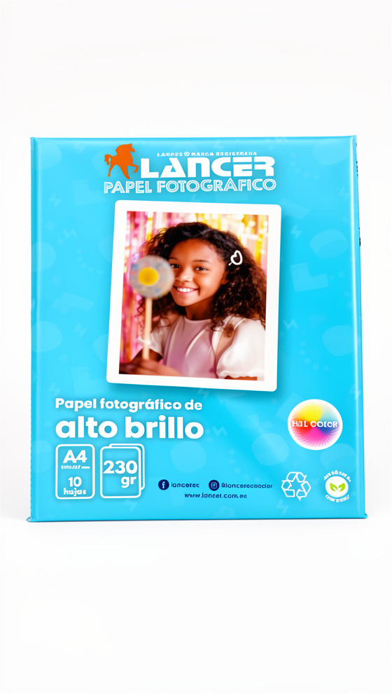 PAPEL FOTOGRAFICO A4 LANCER X10 230GR