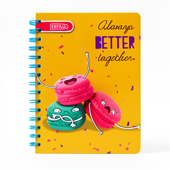 CUADERNO ESTILO JUNIOR ESPIRAL CUADROS MUJER 100H