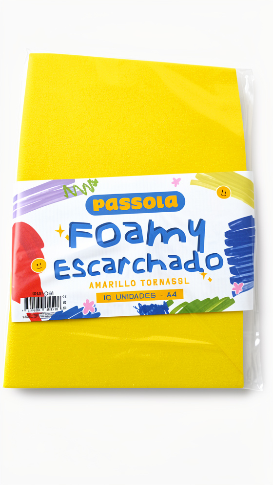 FOMIX ESCARCHADO A4 AMARILLO