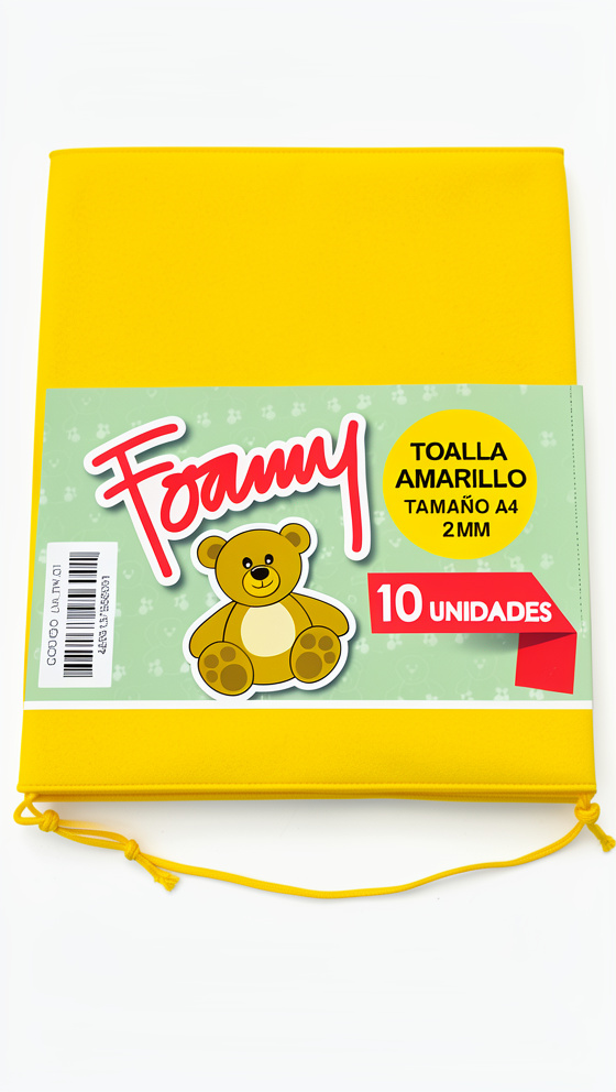 FOMIX TOALLA A4 AMARILLO