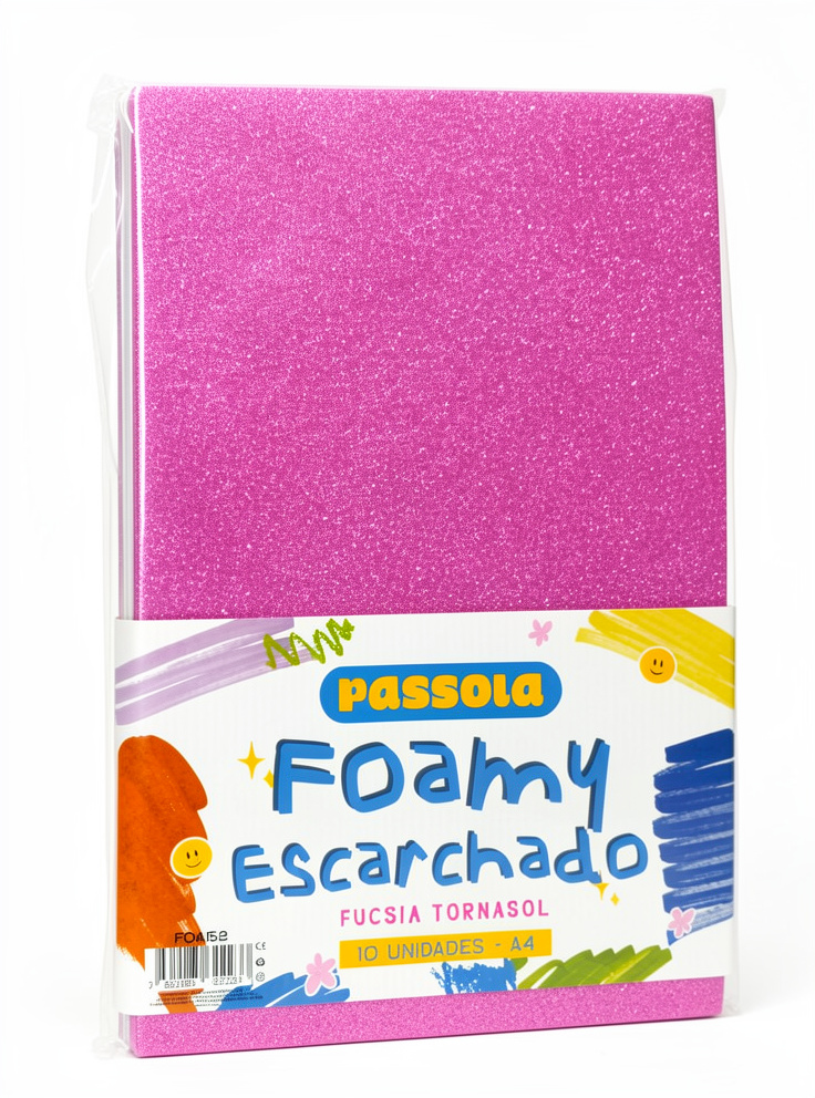 FOMIX ESCARCHADO A4 FUCSIA