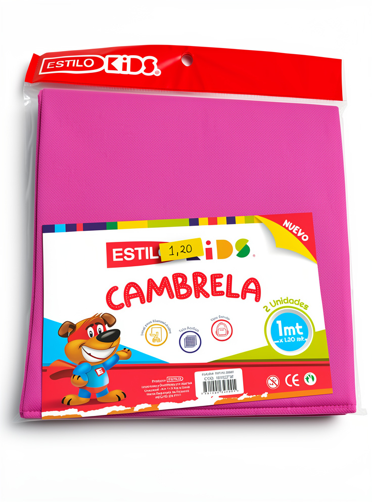 CAMBRELA ESTILO FUCSIA 1MT X 1.20MT 2 UNIDADES