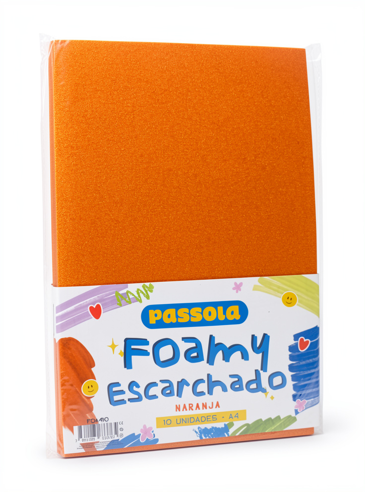 FOMIX ESCARCHADO A4 NARANJA