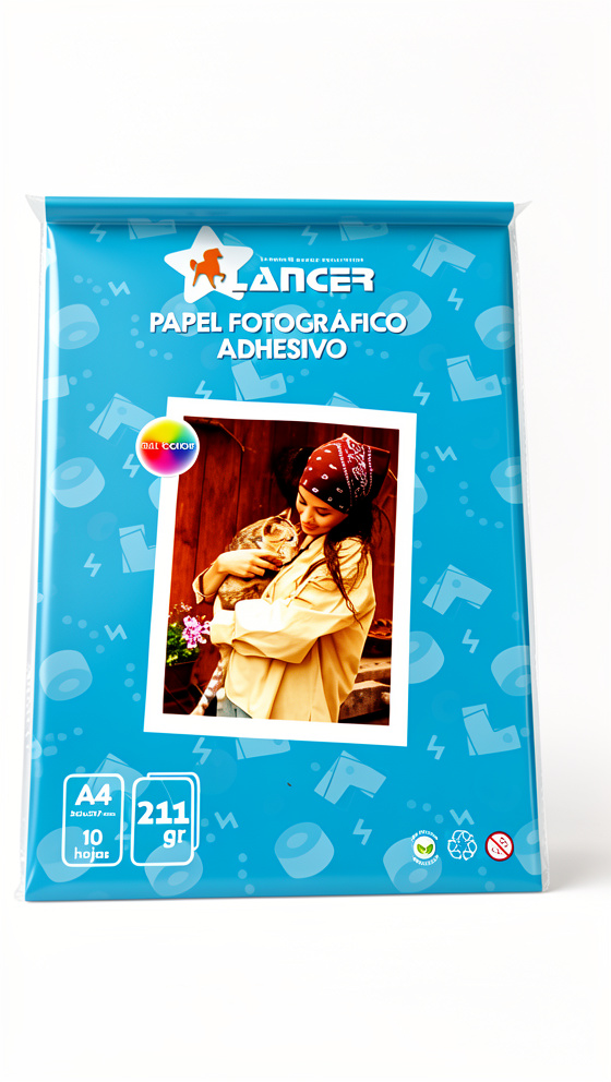 PAPEL FOTO ADHESIVO A4 LANCER X10 221GR
