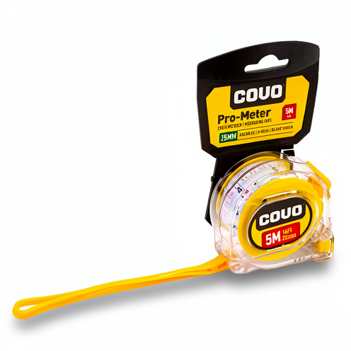 CINTA METRICA TRANSPARENTE 5 M 25 MM
