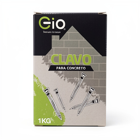 4 PULGADAS, ACERADO X CAJA, 1 KILO, GIO