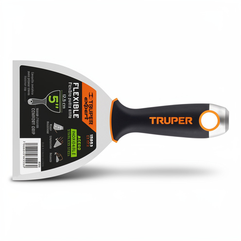 ESPATULA FLEXIBLE 5" ACERO INOXIDABLE, COMFORT GRIP, EXPERT