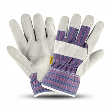 GUANTES DE CARNAZA CON LONETA PRETUL
