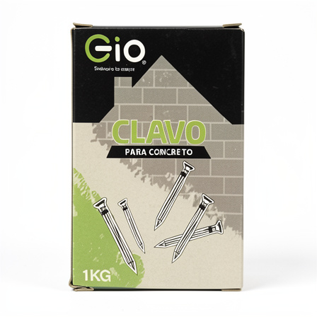 CLAVO 3 PULGADAS ACERADO X CAJA, 1 KILO, GIO