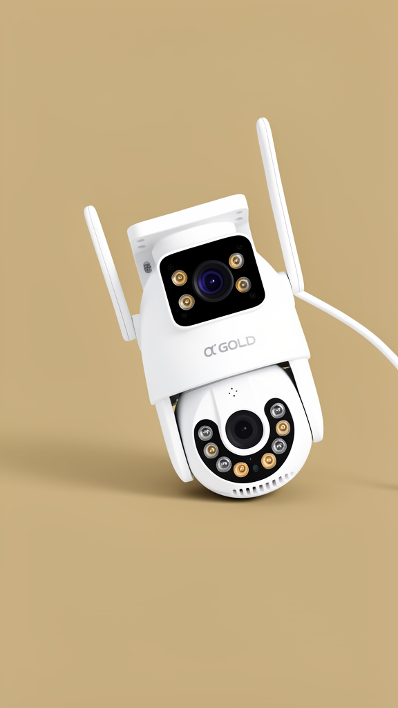 a-GOLD camera IP Wi-Fi branca