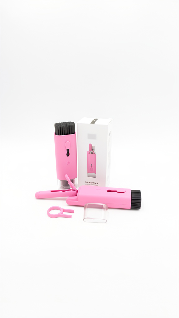 Cepillo limpiador retratil rosa
