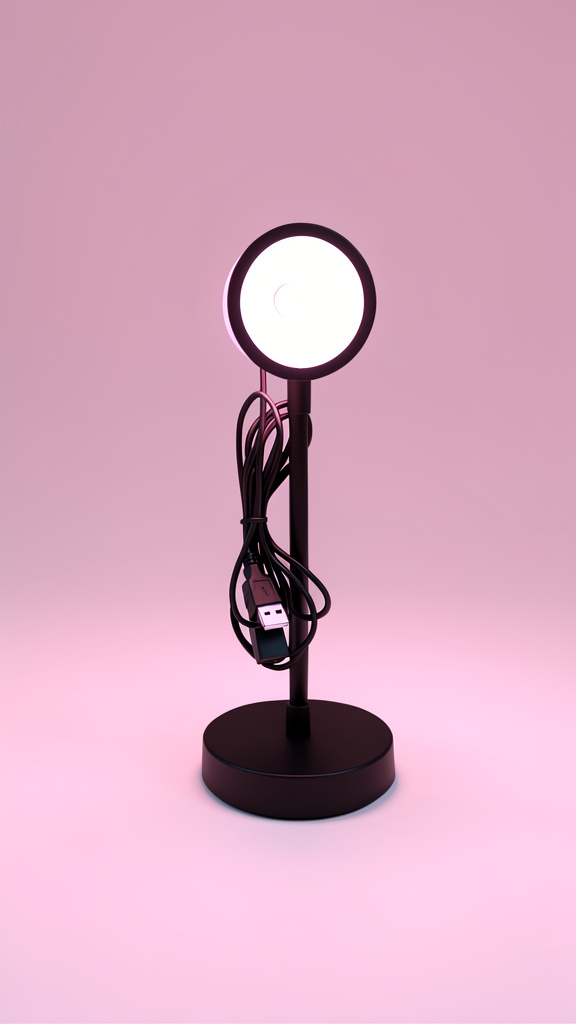 Sunset Lamp negra USB
