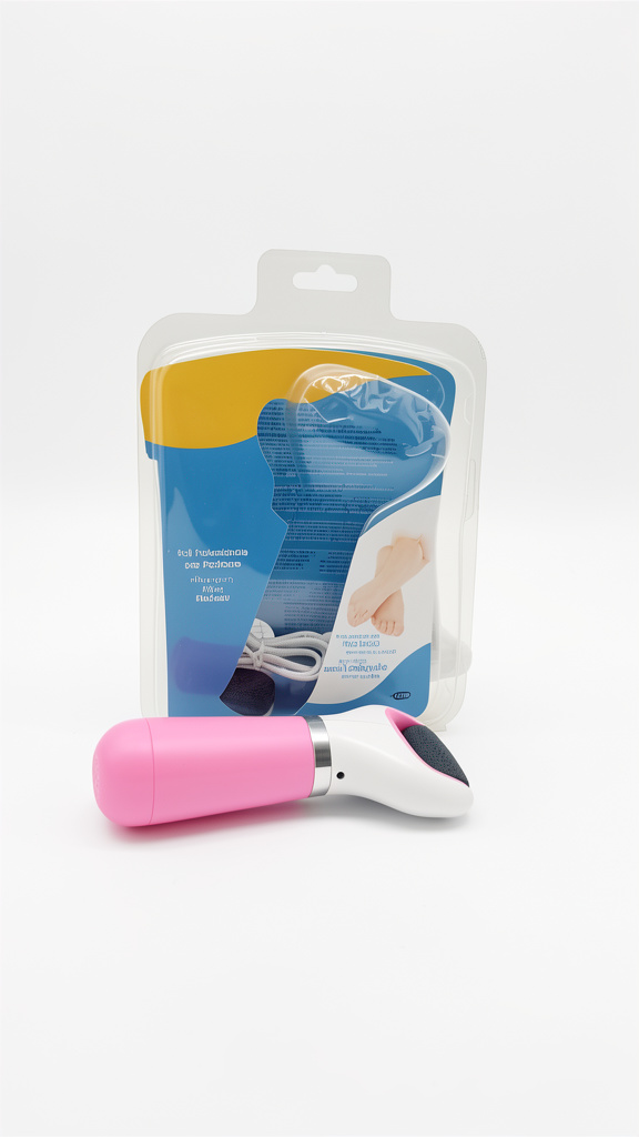 Lixa elétrica rosa para pés