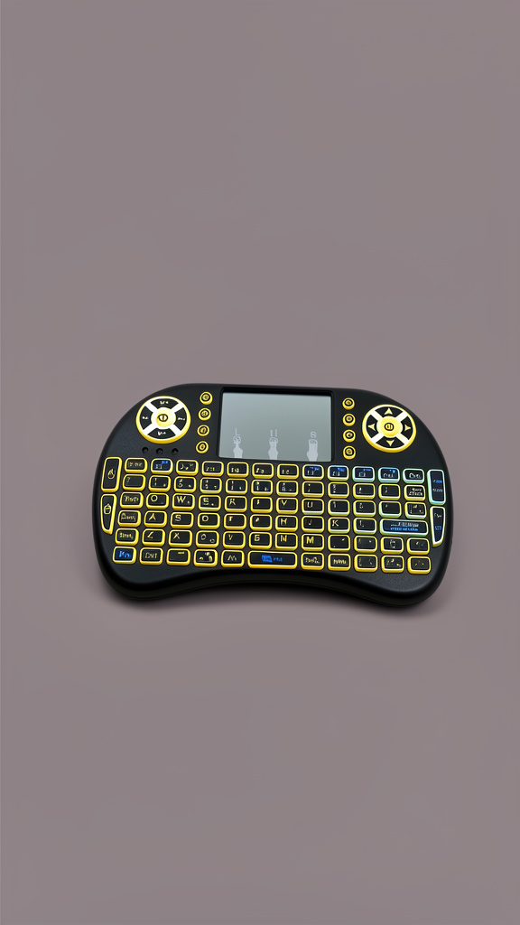 Teclado air mouse preto
