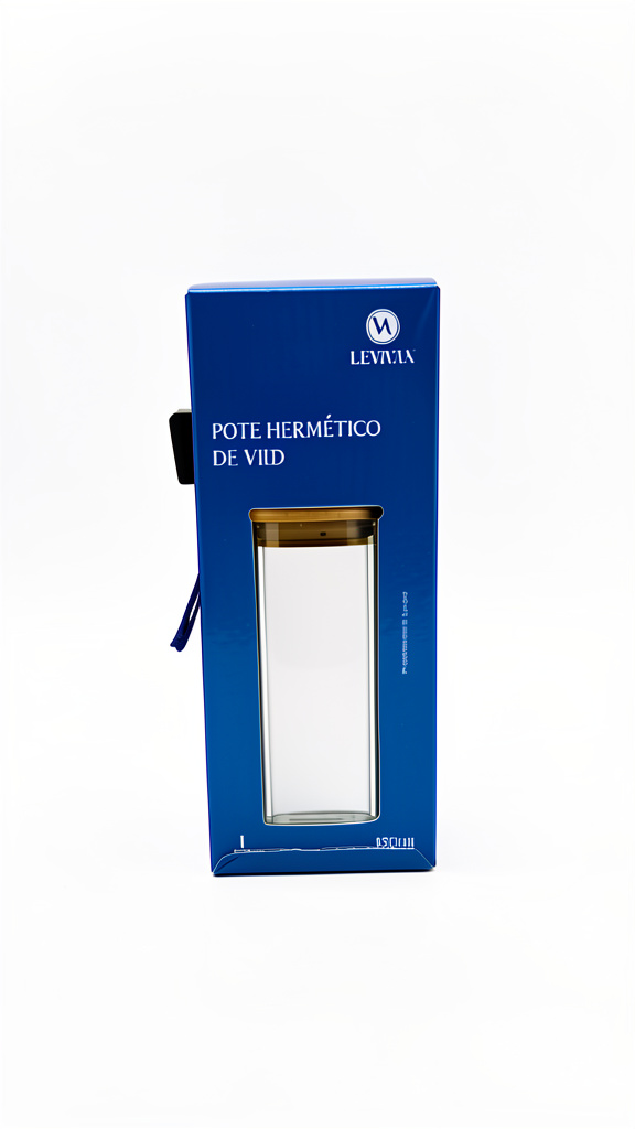 W Levita pote hermético vidro 450