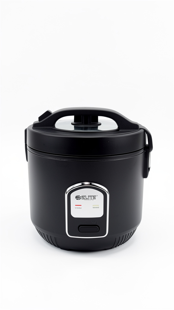 ELITE Preto Panela de Arroz 1,5L