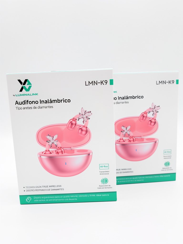 AUDIFONOS BLUETOOTH ARETES CON DIAMANTES LUMINALINK LMN-K9