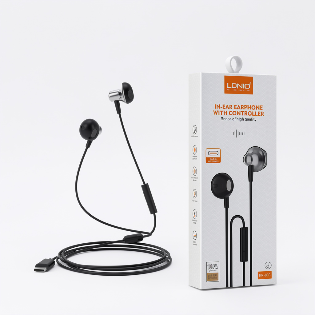AUDÍFONOS ALÁMBRICOS / LDNIO HP08C / USB-C
