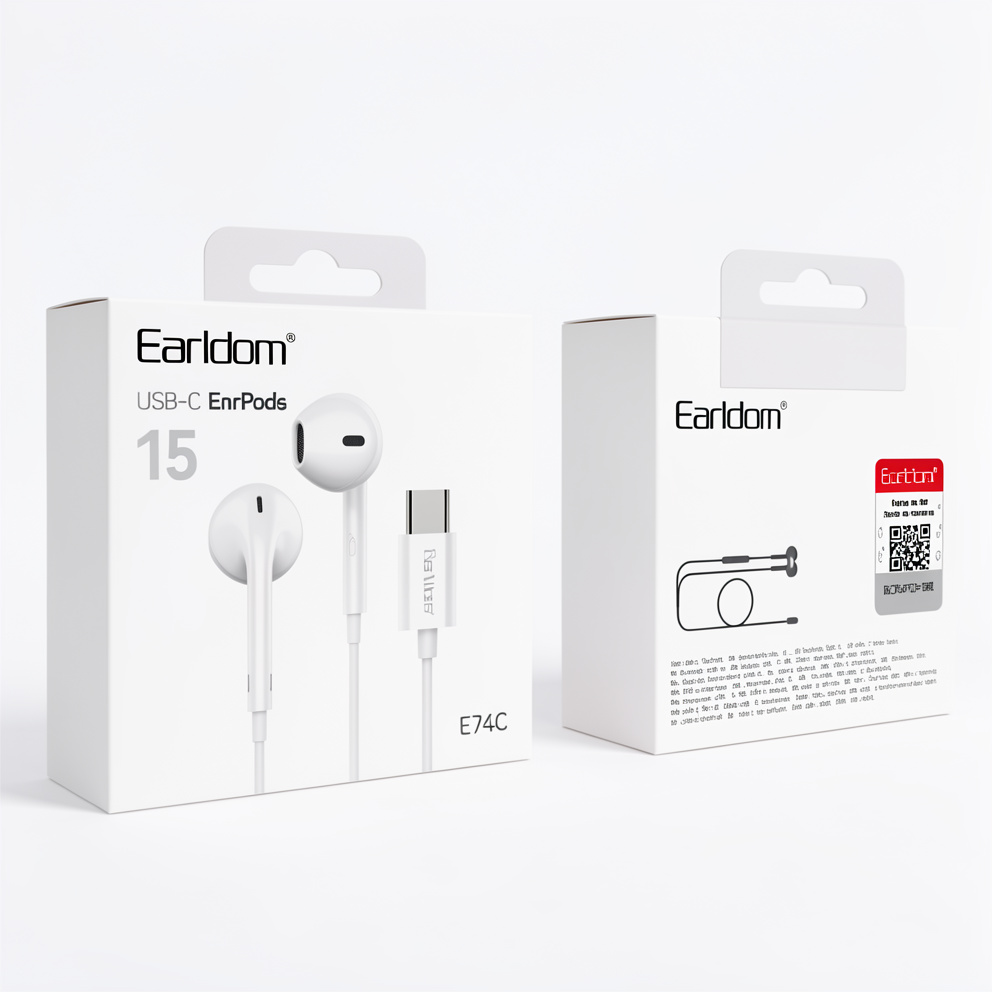 AUDÍFONOS ALÁMBRICOS / EARLDOM E74C / USB-C