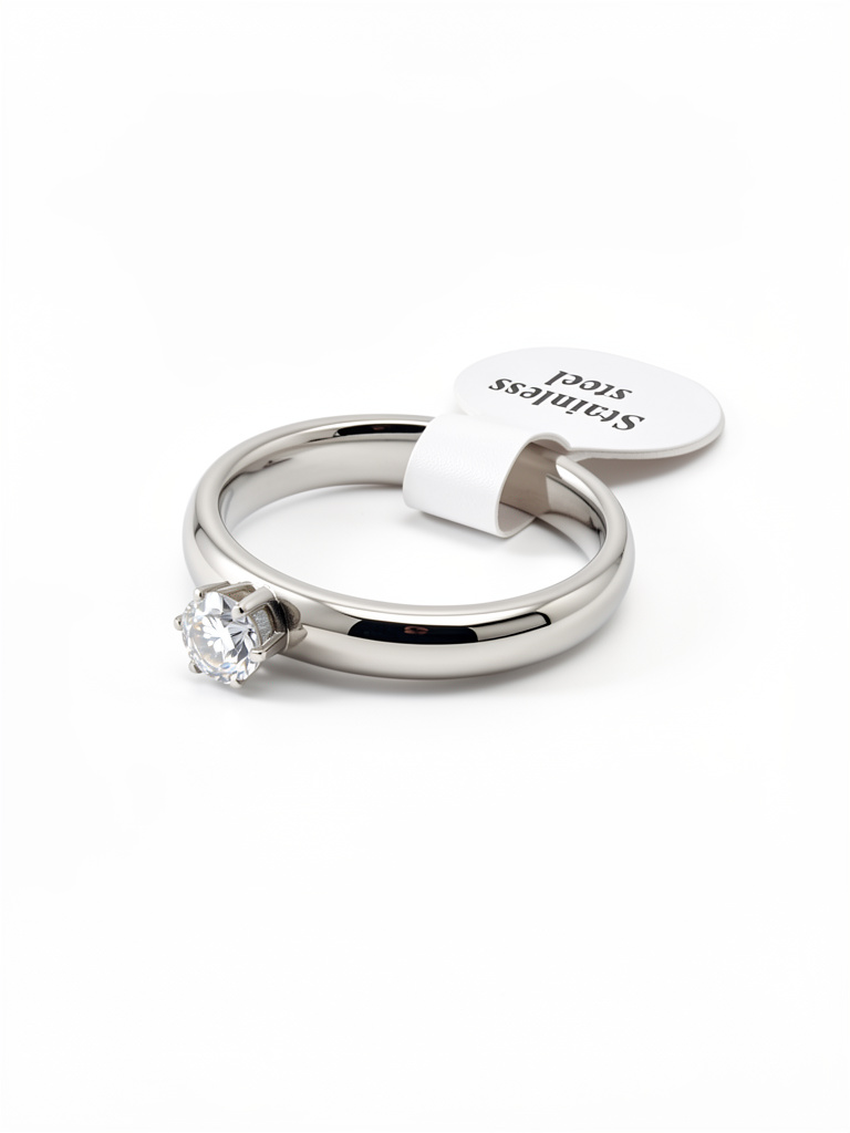 anillo de compromiso acero