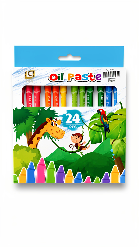 crayones OIL PASTELS x 24 UNID.