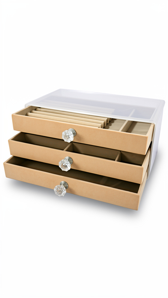 ORGANIZADOR JOYERO GAMUZADO