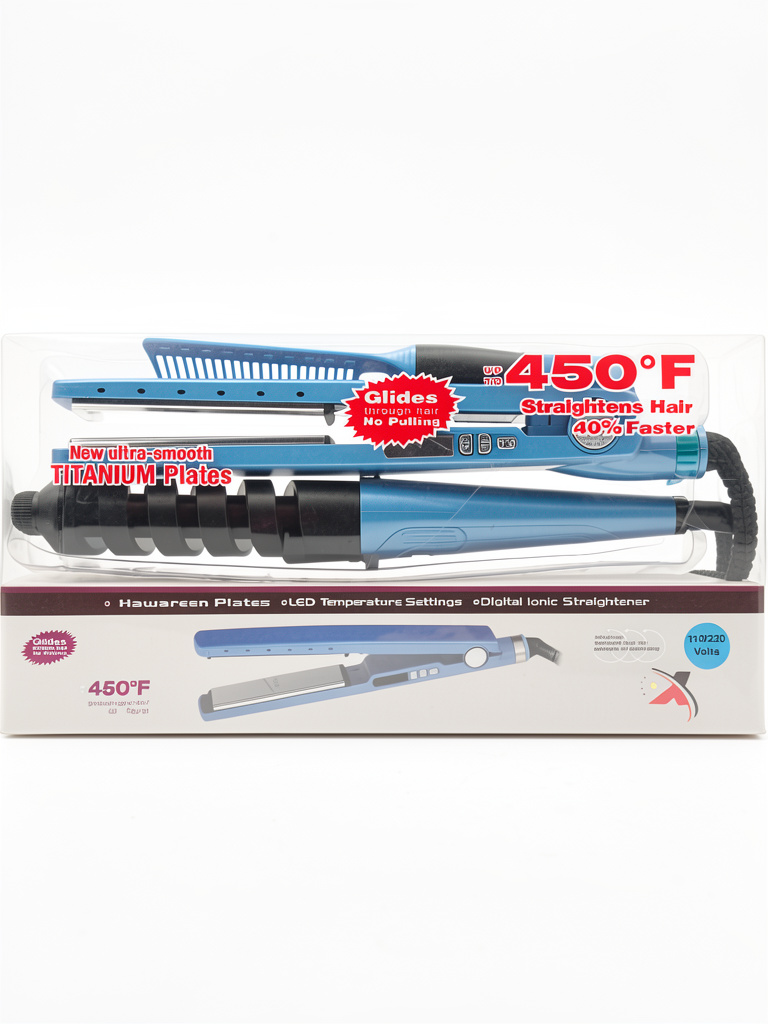 Set plancha y onduladora - GLIDES BLUE