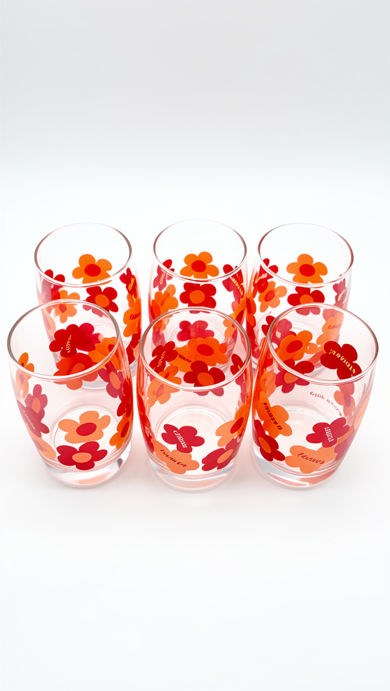 SET DE VASOS FLOWERS x 6UNID.