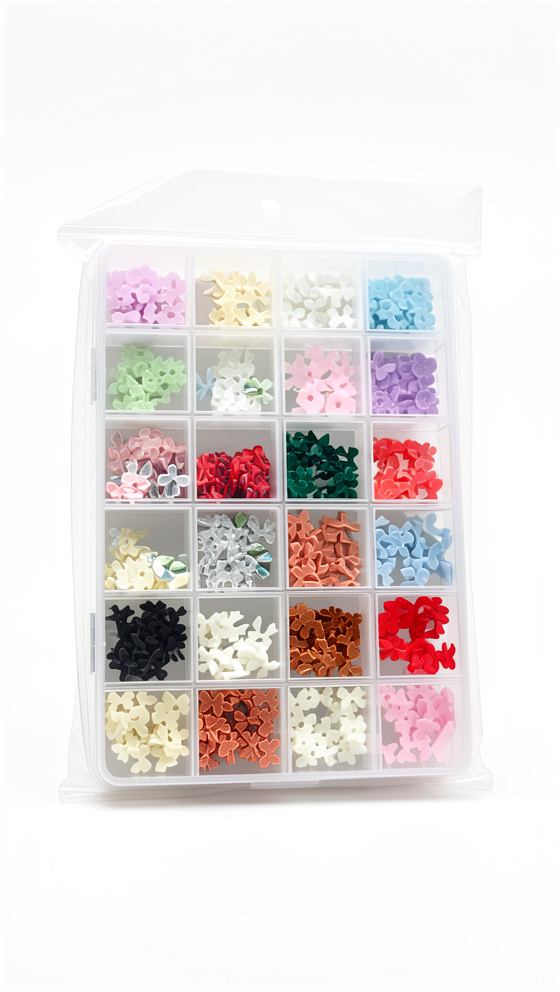 SET DE MOÑITOS NAIL ART - 24 COLORS