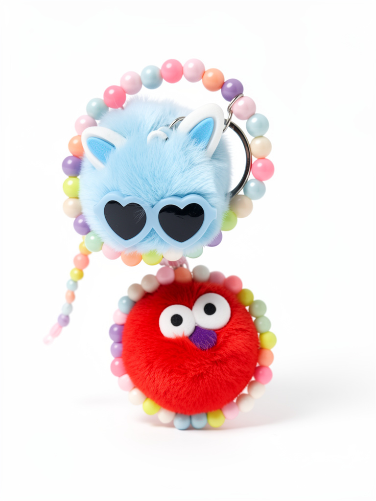 llavero pompom KAWAY