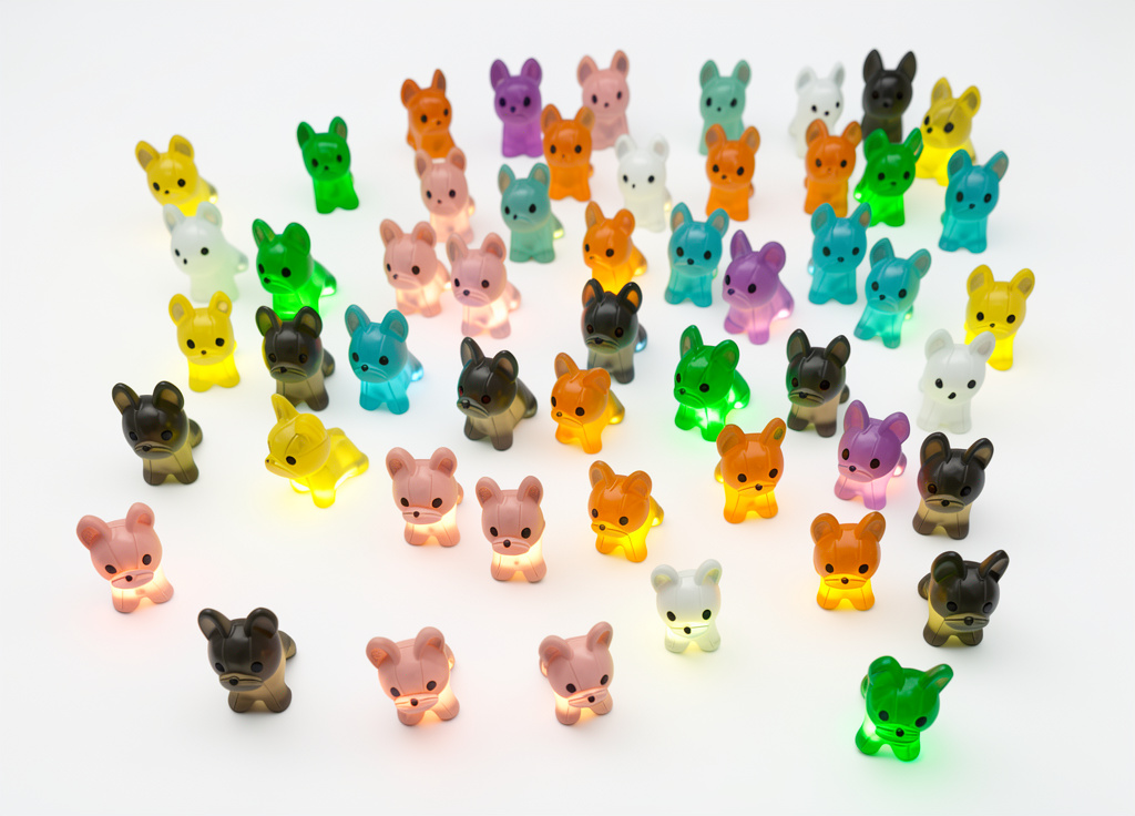 Perritos que brillan en la obscuridad