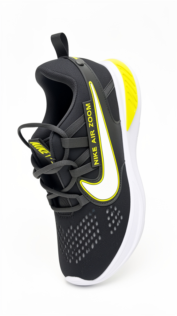 NIKE  NEGRO VERDE BLANCO #6