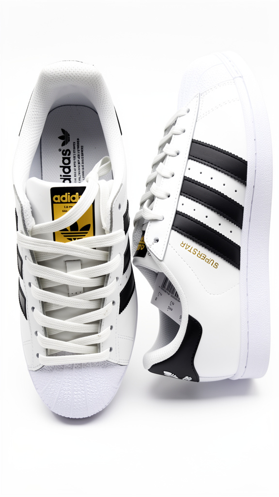 ADIDAS SUPER STAR  BLANCO NEGRO  #6