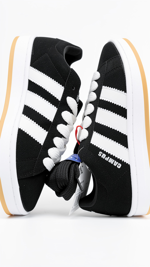 ADIDAS CAMPUS NEGRO BLANCO BLANCO #27.5