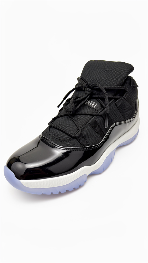 JORDAN J11 NEGRO CHAROL SUELA BLANCO AZUL#7