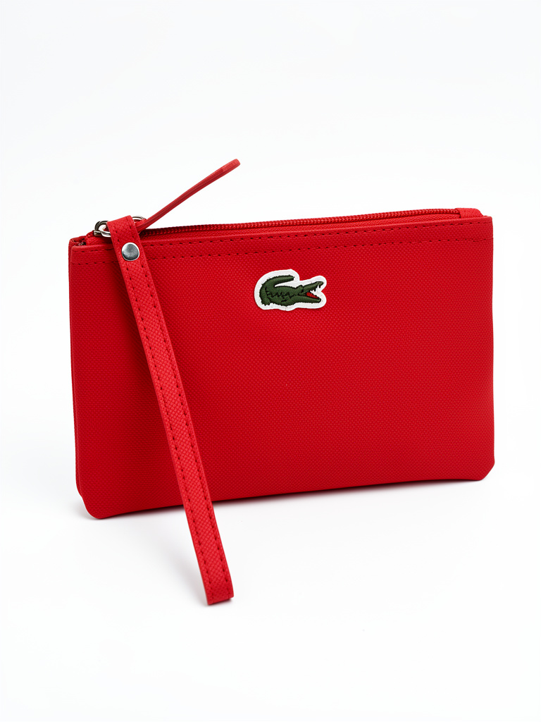 CARTERA/MUÑEQUERA LACOSTE ROJA