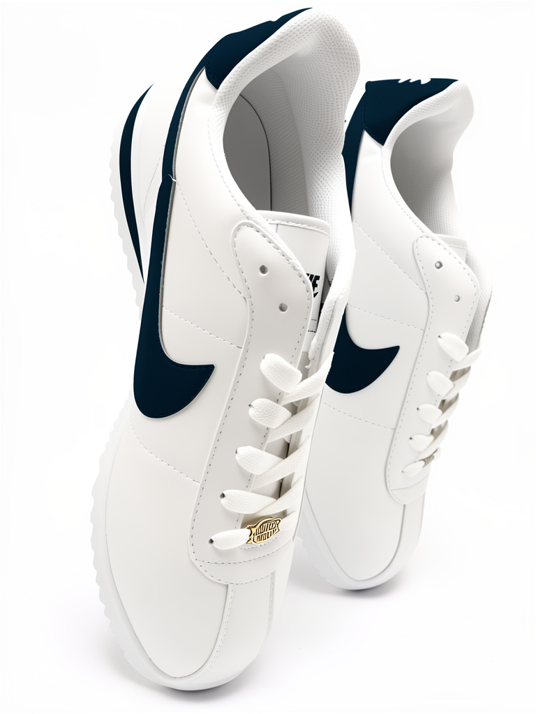 NIKE CORTES BLANCO CON AZUL #8