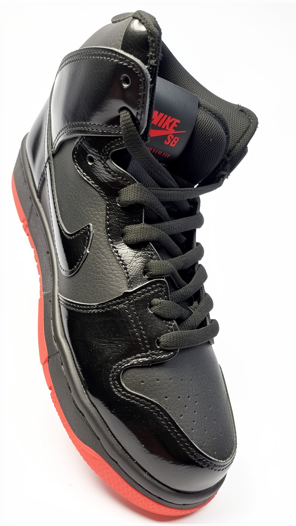 NIKE JORDAN NEGRO ROJO CHAROL #6