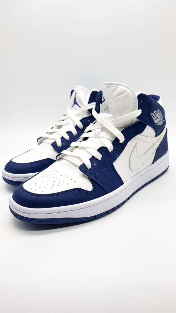 NIKE JORDAN BLANCO/AZUL MARINO #7