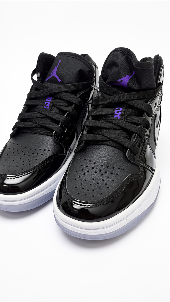 JORDAN NEGRO CHAROL SUELA BLANCA #23