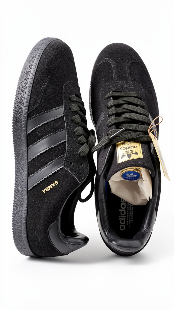 ADIDAS SAMBA TRIPLE BLACK #6