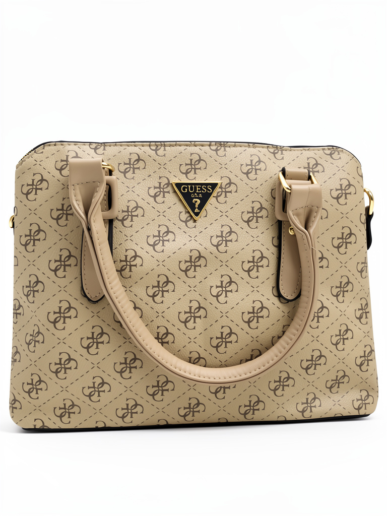 BOLSA GUESS CAFÉ ESTAMPADA
