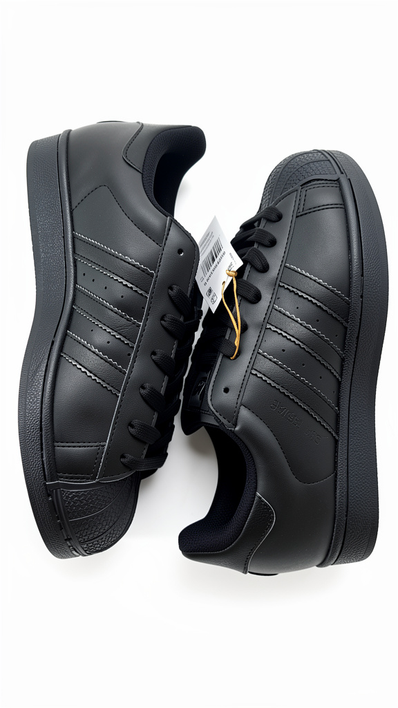 ADIDAS SUPERSTAR NEGRO/TOTAL #25