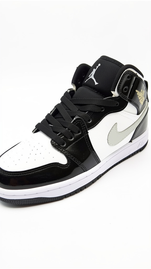 JORDAN NEGRO CHAROL/BLANCO #4.5