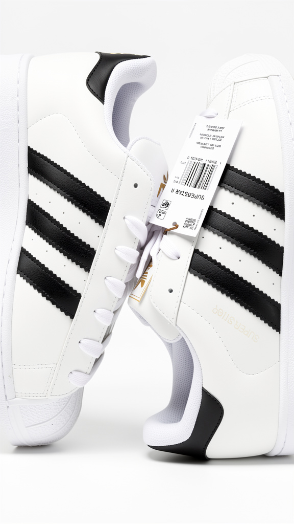 ADIDAS SUPERSTAR BLANCO/NEGRO #8.5