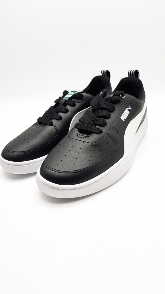 PUMA NEGRO BLANCO #8.5