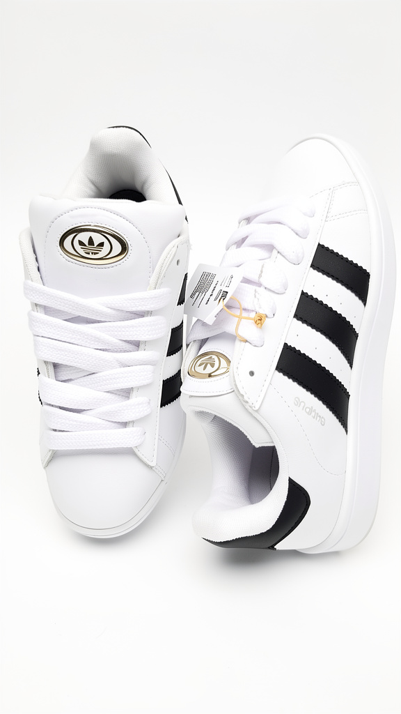 ADIDAS CAMPUS BLANCO /NEGRO #7.5