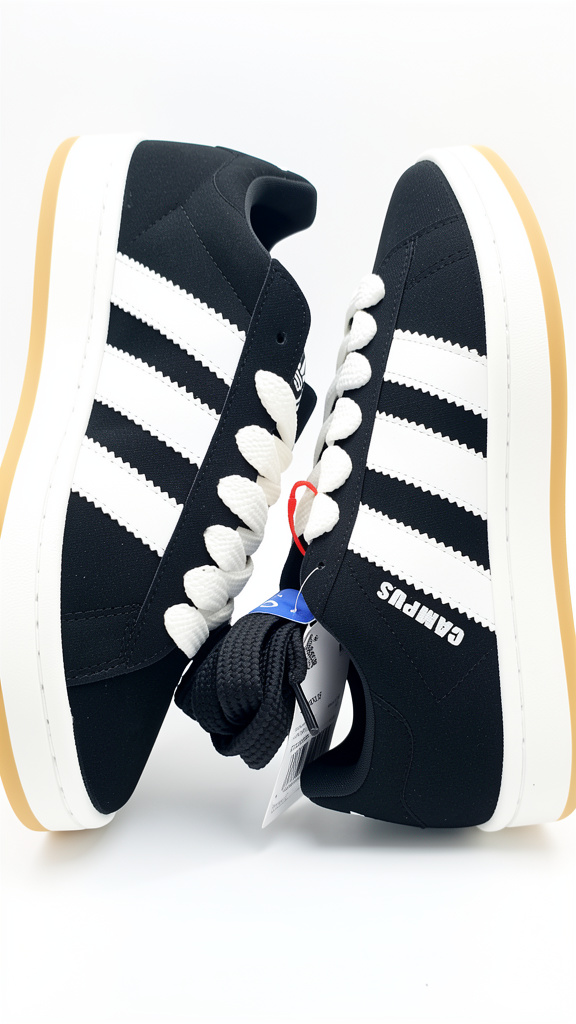 ADIDAS CAMPUS NEGRO BLANCO BLANCO #28.5